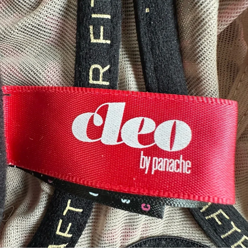 Cleo by Panache (9111) Della Unlined Mesh Leopard Print Balconette Bra 30GG 30J - Picture 7 of 11